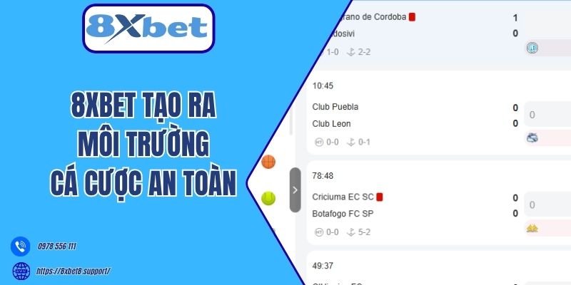 8xbet tạo ra môi trường cá cược an toàn 