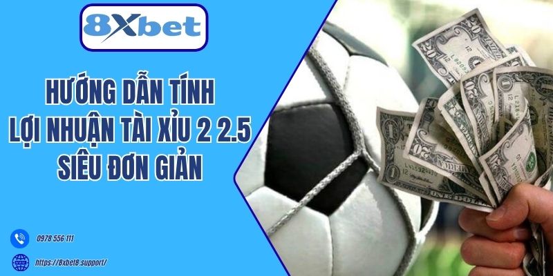 Hướng dẫn tính lợi nhuận Tài Xỉu 2 2.5 siêu đơn giản